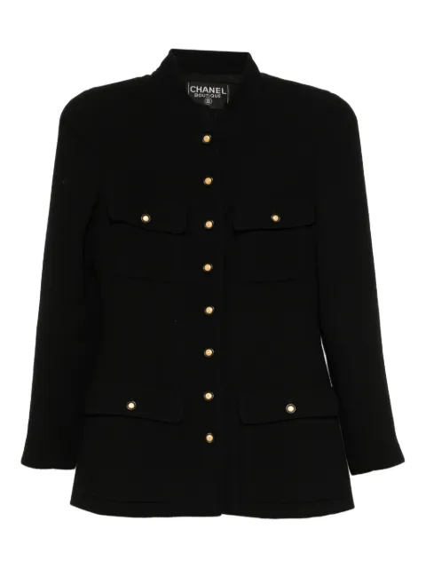 CHANEL Pre-Owned 1996 wool coat