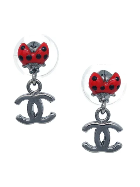 CHANEL Pre-Owned 2006 CC Dangle Piercing earrings