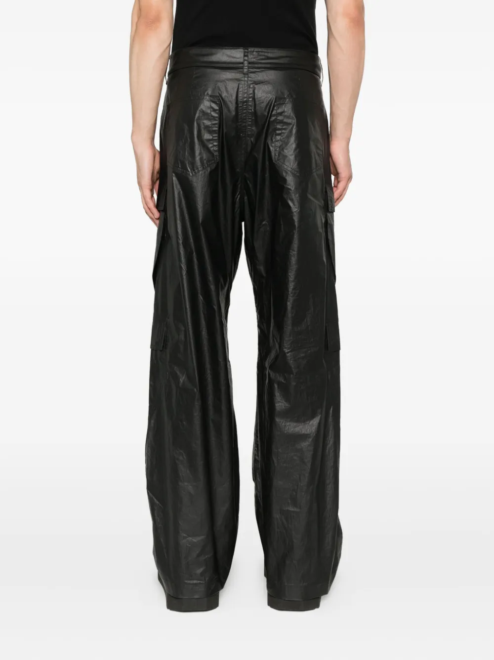 Rick Owens Broek met cargo zak Zwart