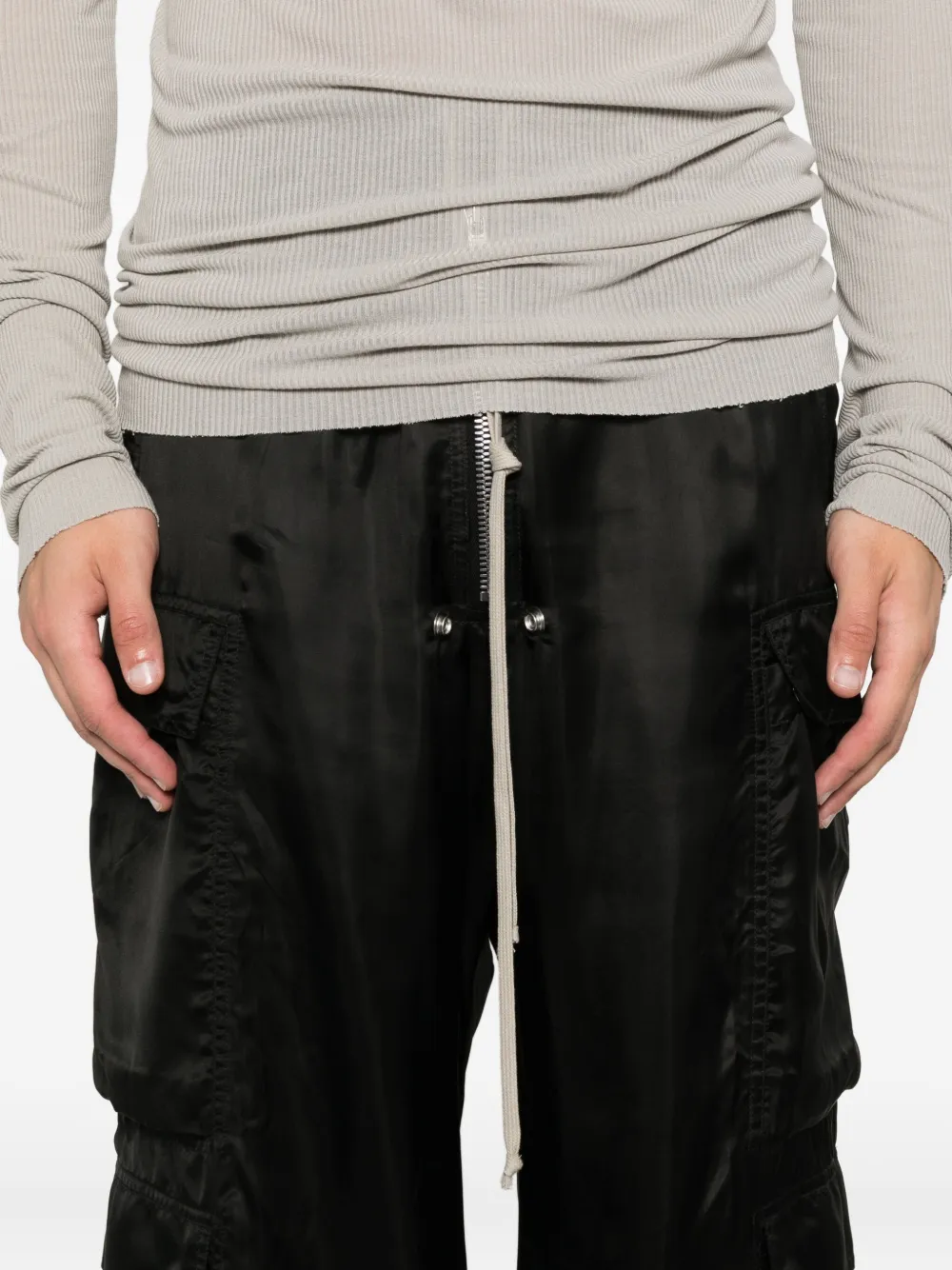 Rick Owens Cargo broek met trekkoord Zwart
