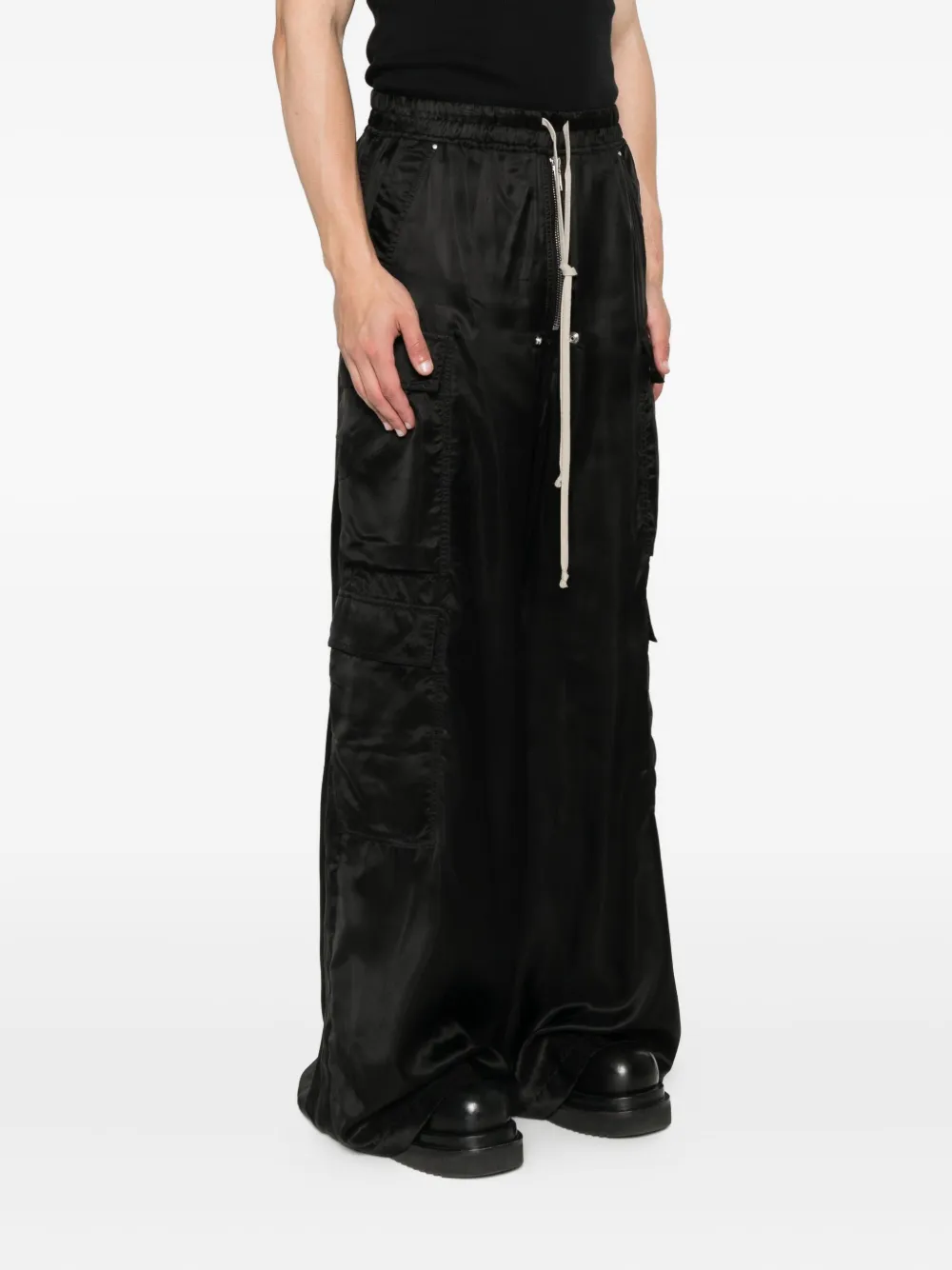 Rick Owens Cargo broek met trekkoord Zwart