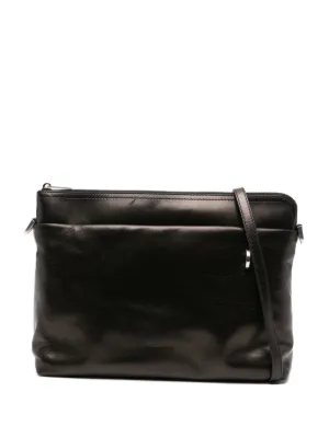 リックオウエンス レザーショルダーバッグ Rick Owens - RICK OWENS パイソン レザー チェーン ショルダー