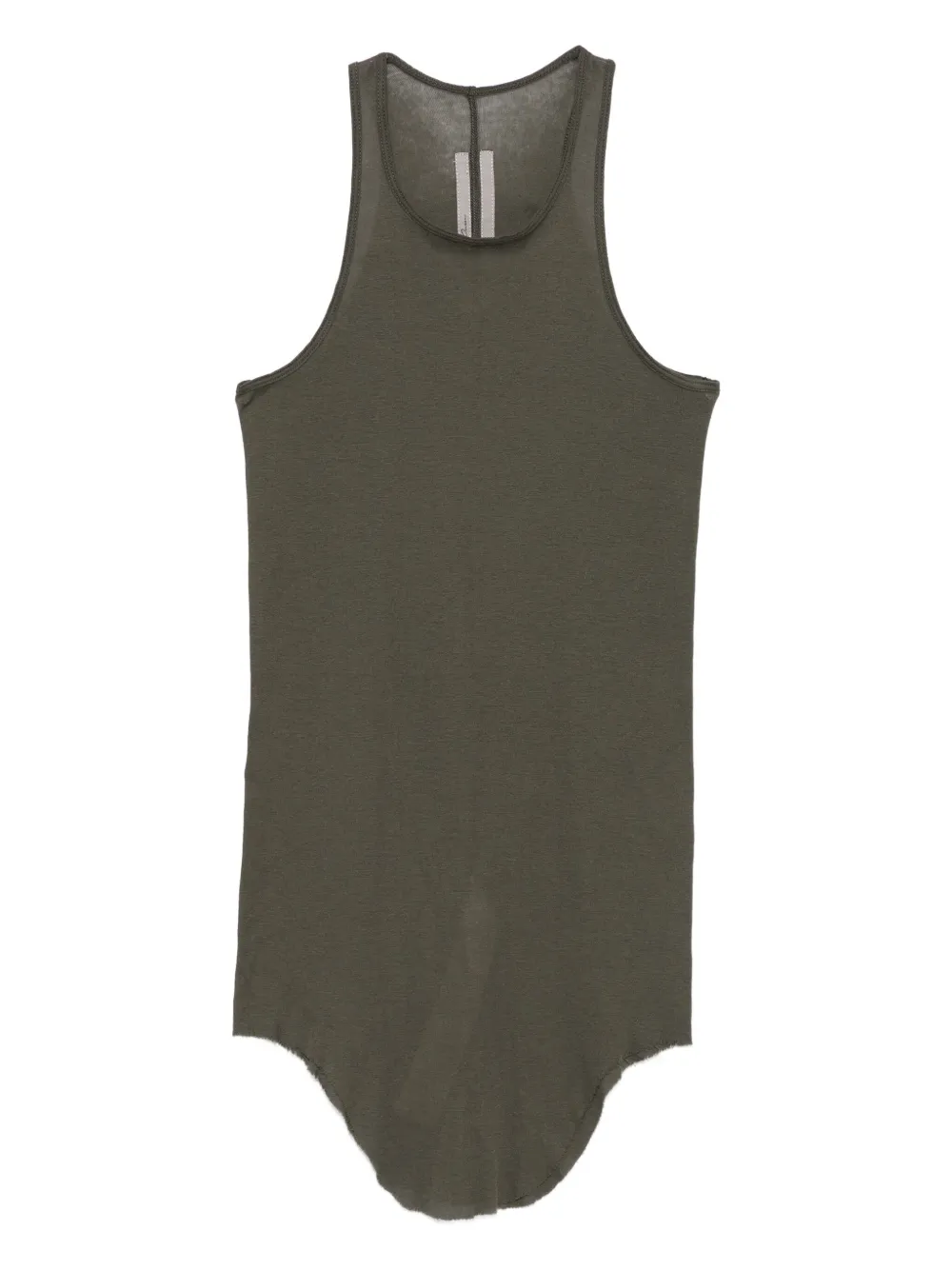 Rick Owens raw-edge tank top | Grey | Image 1