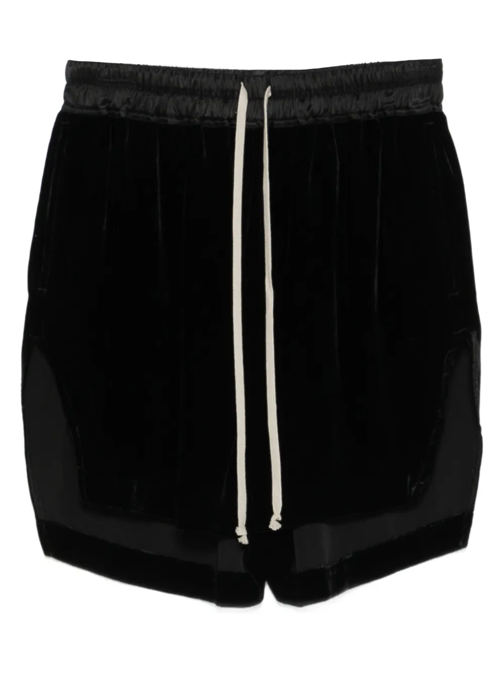 Rick Owens Drawstring Straight-hem Shorts In Black