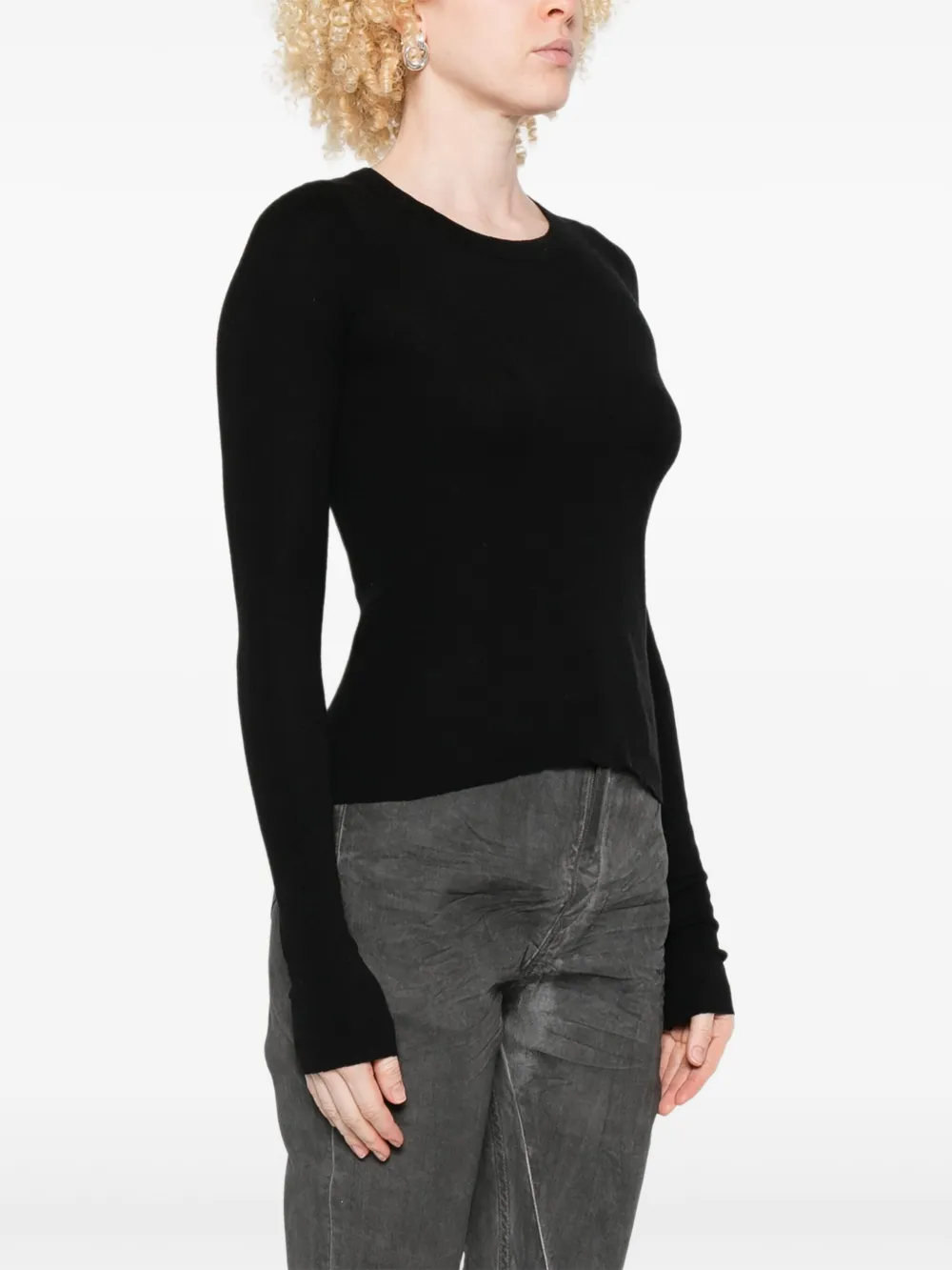 Rick Owens Top met ronde hals Zwart