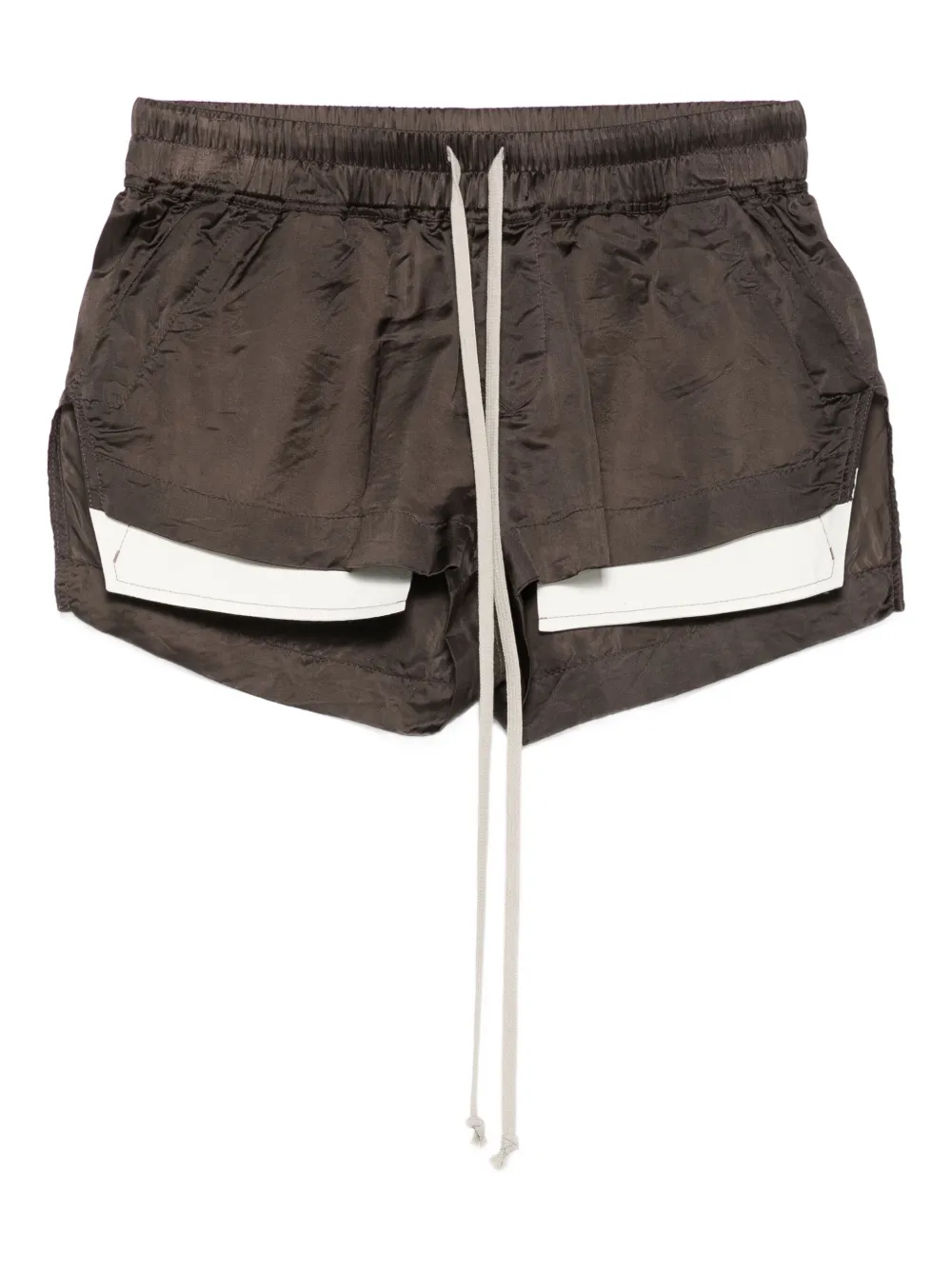 Rick Owens Drawstring Shorts In Brown