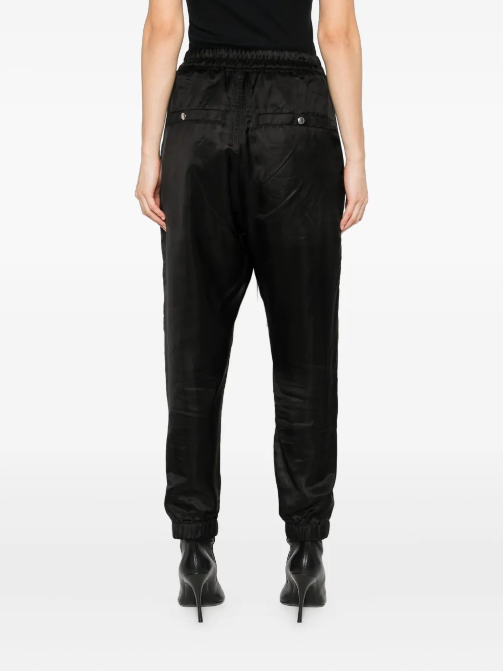 Rick Owens Broek met trekkoord en rits Zwart