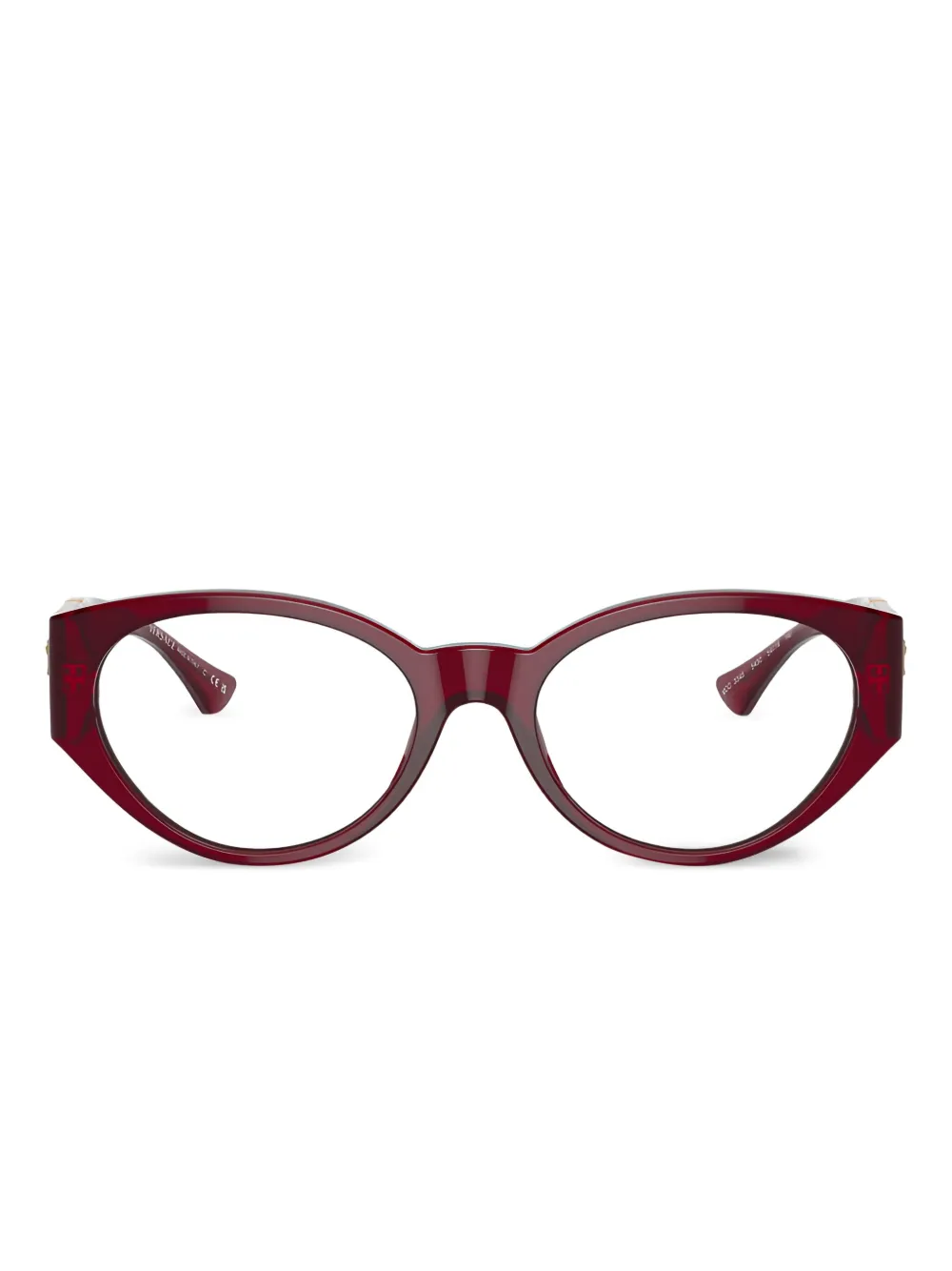 Versace Eyewear oval-frame glasses | Red | Image 1