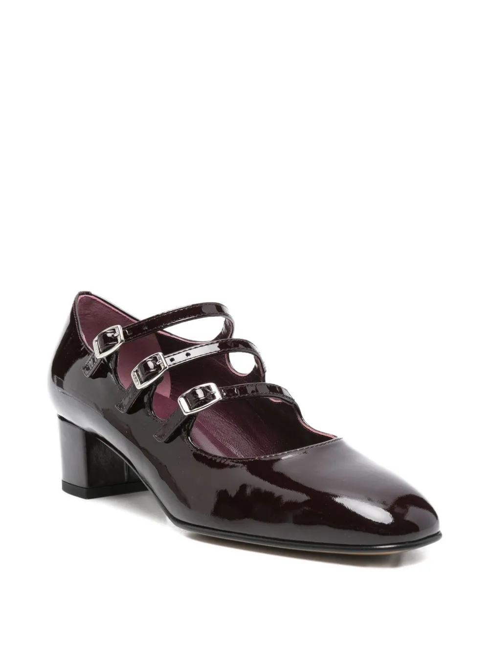Carel Paris 50mm Kina buckled pumps Brown