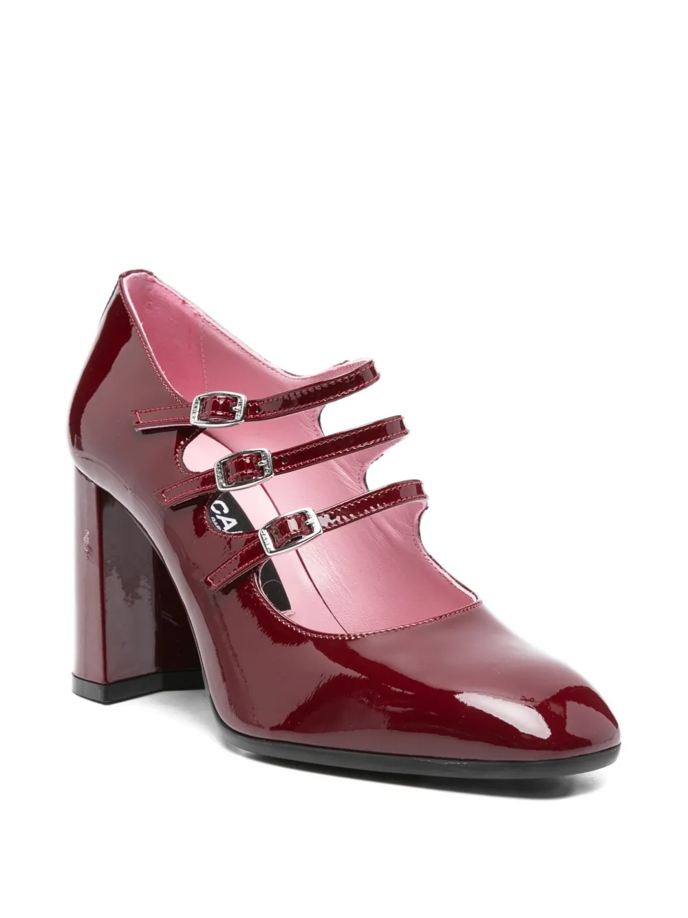 Carel Paris 85 mm Keel pumps met gesp Rood