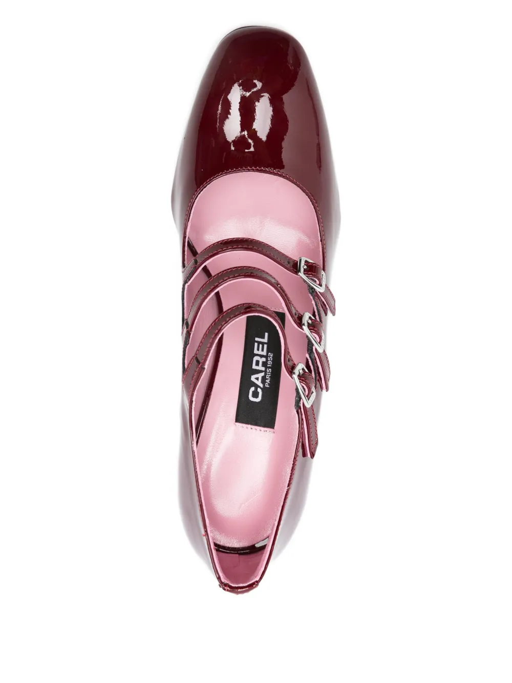 Carel Paris 85 mm Keel pumps met gesp Rood