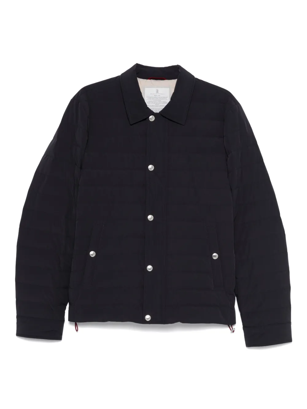 Brunello Cucinelli quilted snap-fit fastening jacket Blauw