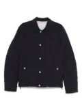Brunello Cucinelli quilted snap-fit fastening jacket - Blue