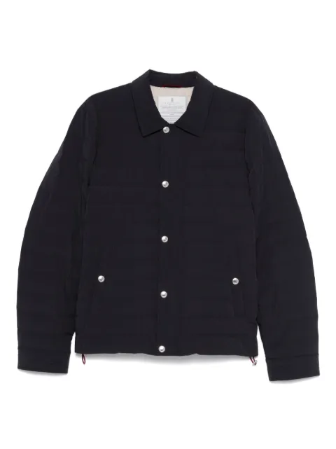 Brunello Cucinelli quilted snap-fit fastening jacket