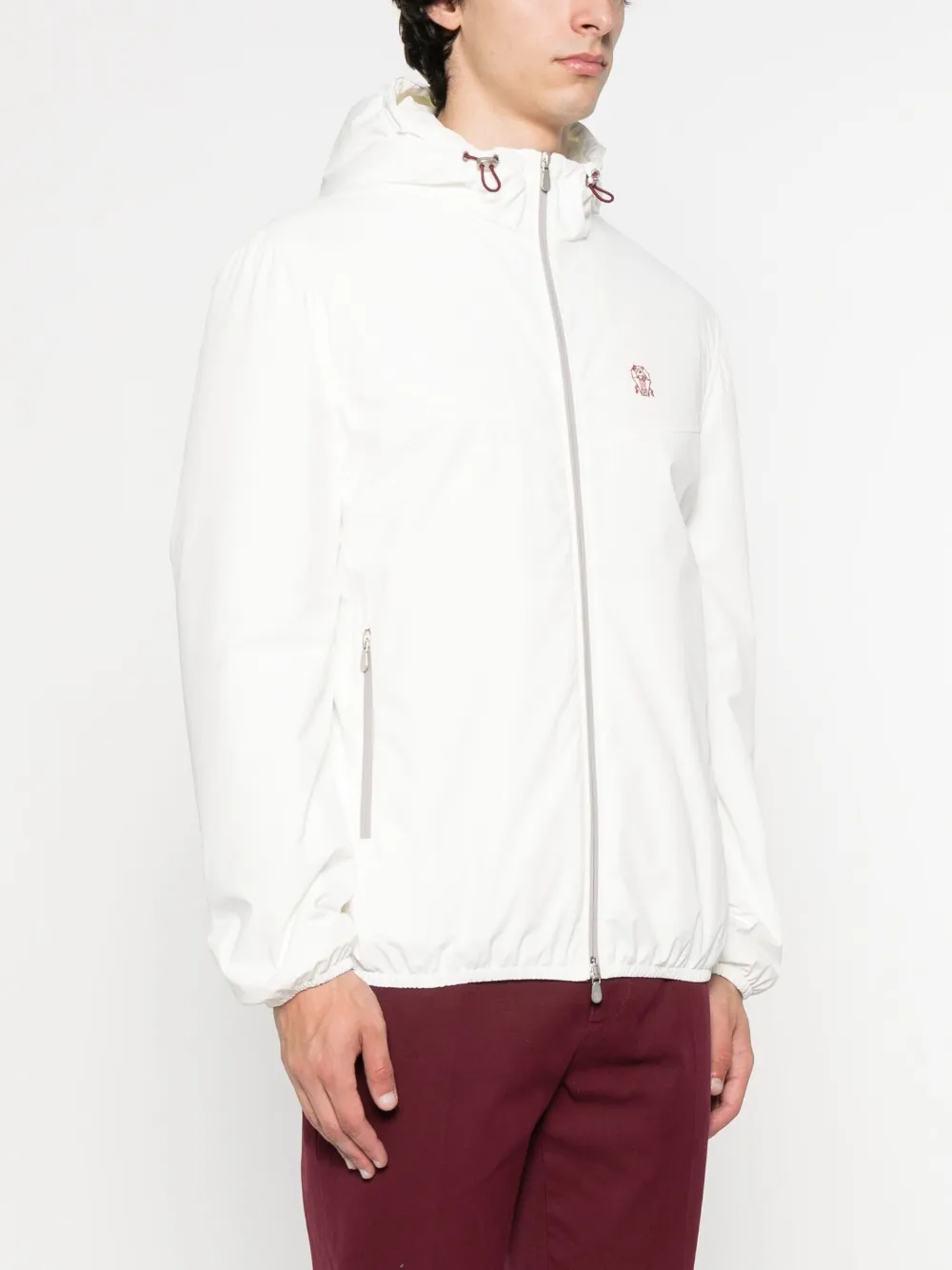 Brunello Cucinelli Jack met capuchon Wit