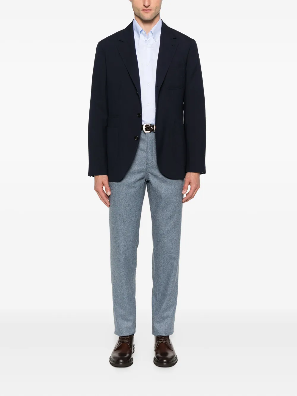 Brunello Cucinelli Katoenen overhemd Blauw