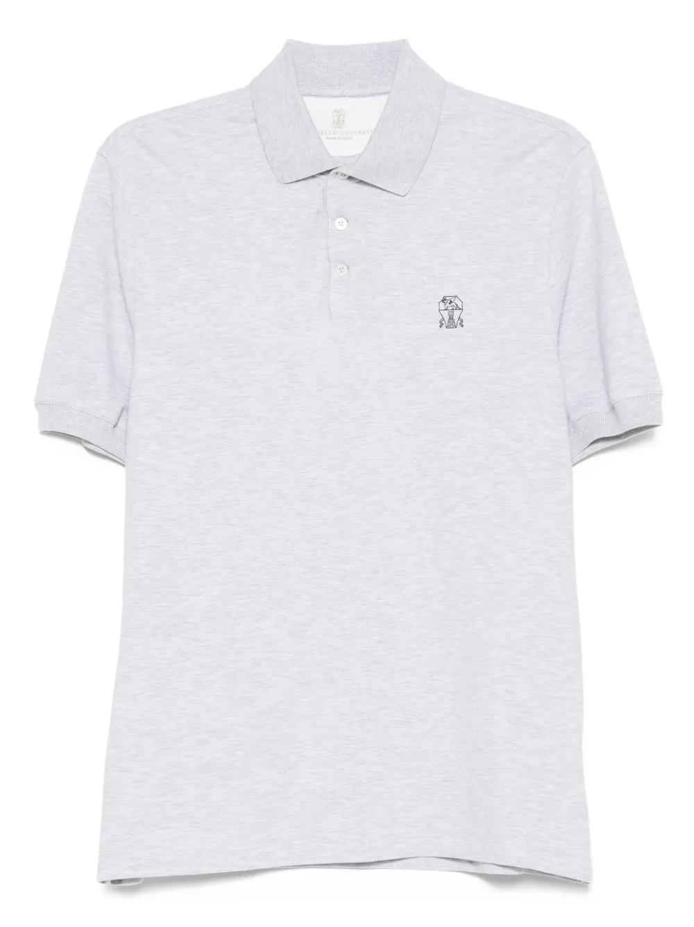 Brunello Cucinelli Katoenen poloshirt Grijs