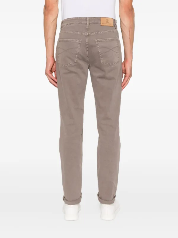 Brunello Cucinelli straight-leg Jeans | Brown | FARFETCH