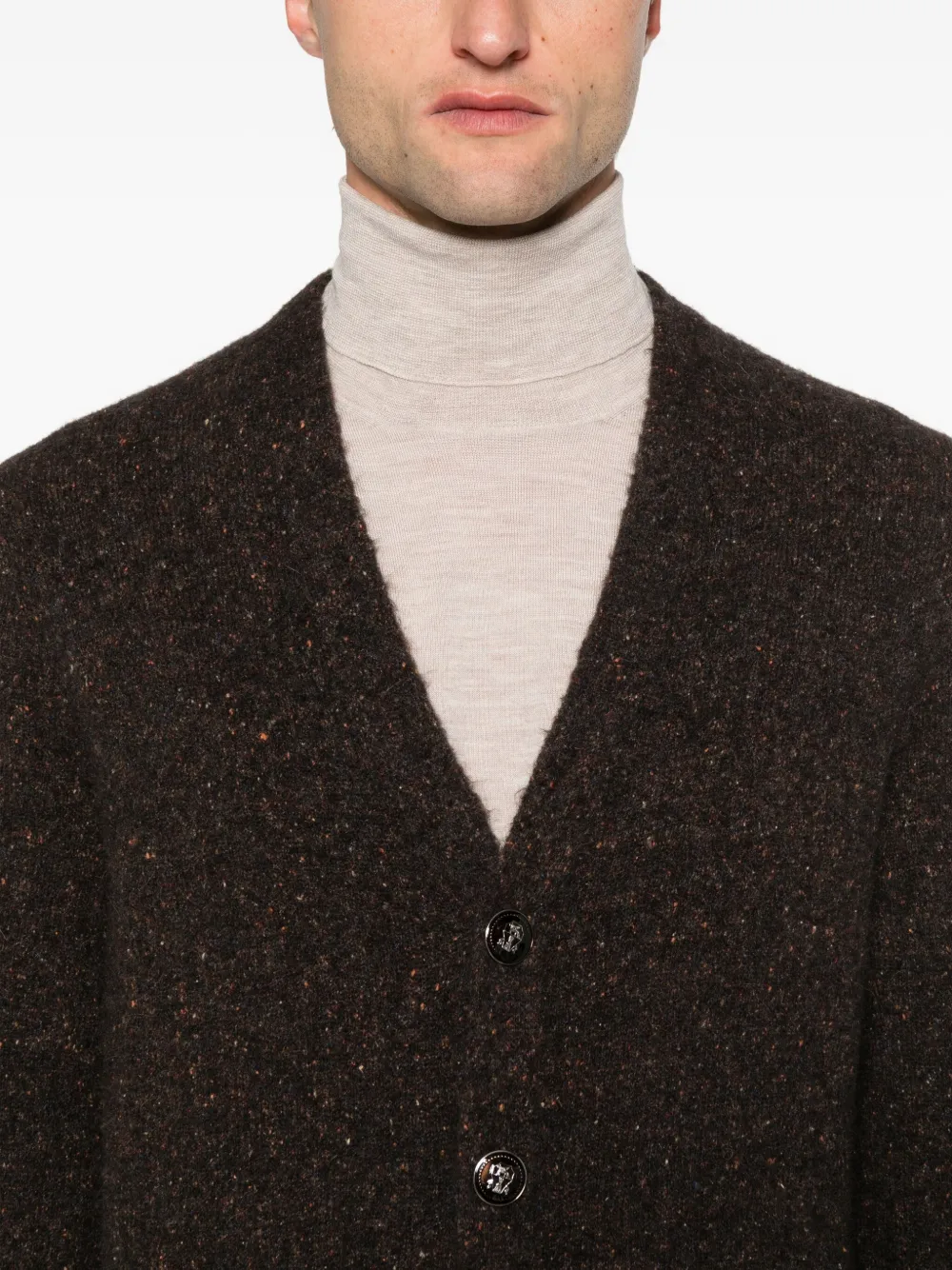 Brunello Cucinelli Vest met V-hals Bruin