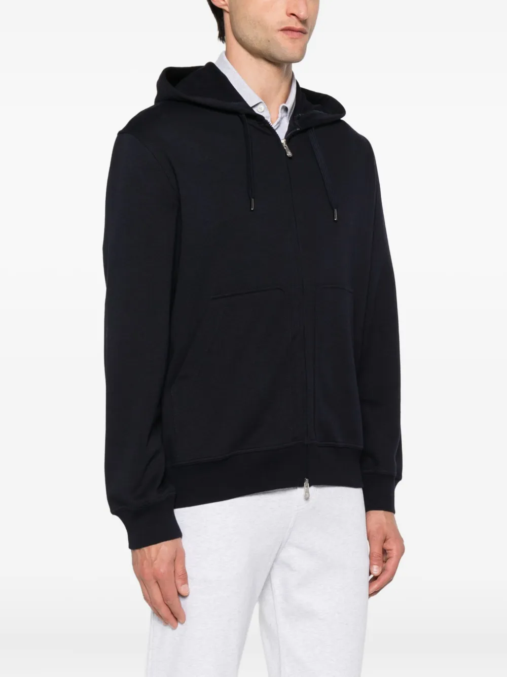 Brunello Cucinelli Sweater met rits Blauw
