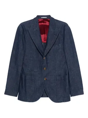Brunello Cucinelli コーデュロイ ジャケット | ブルー | FARFETCH JP