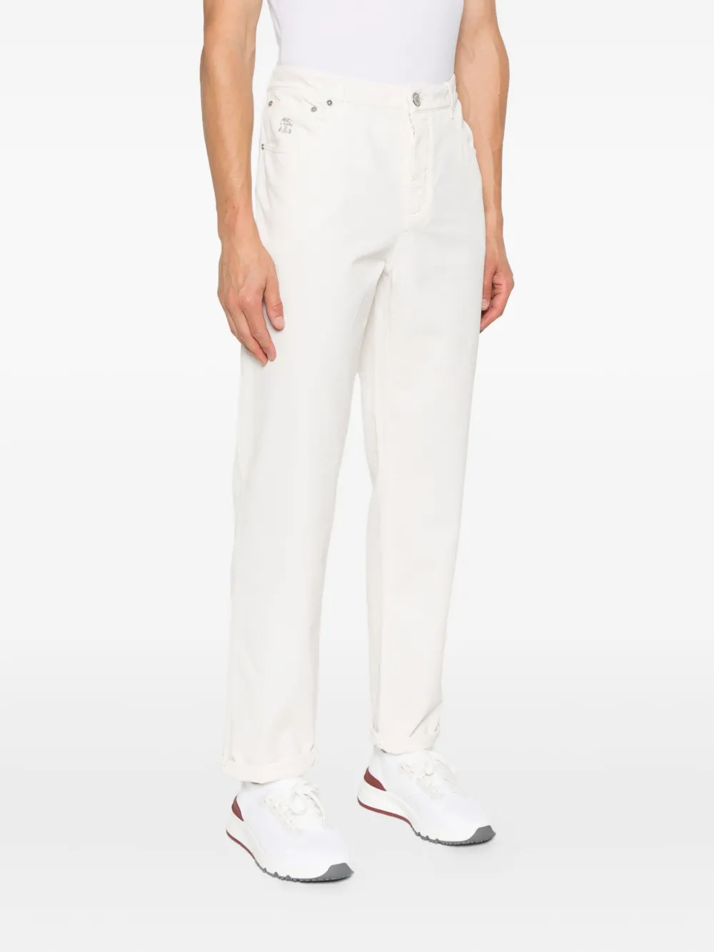 Brunello Cucinelli Straight broek Wit