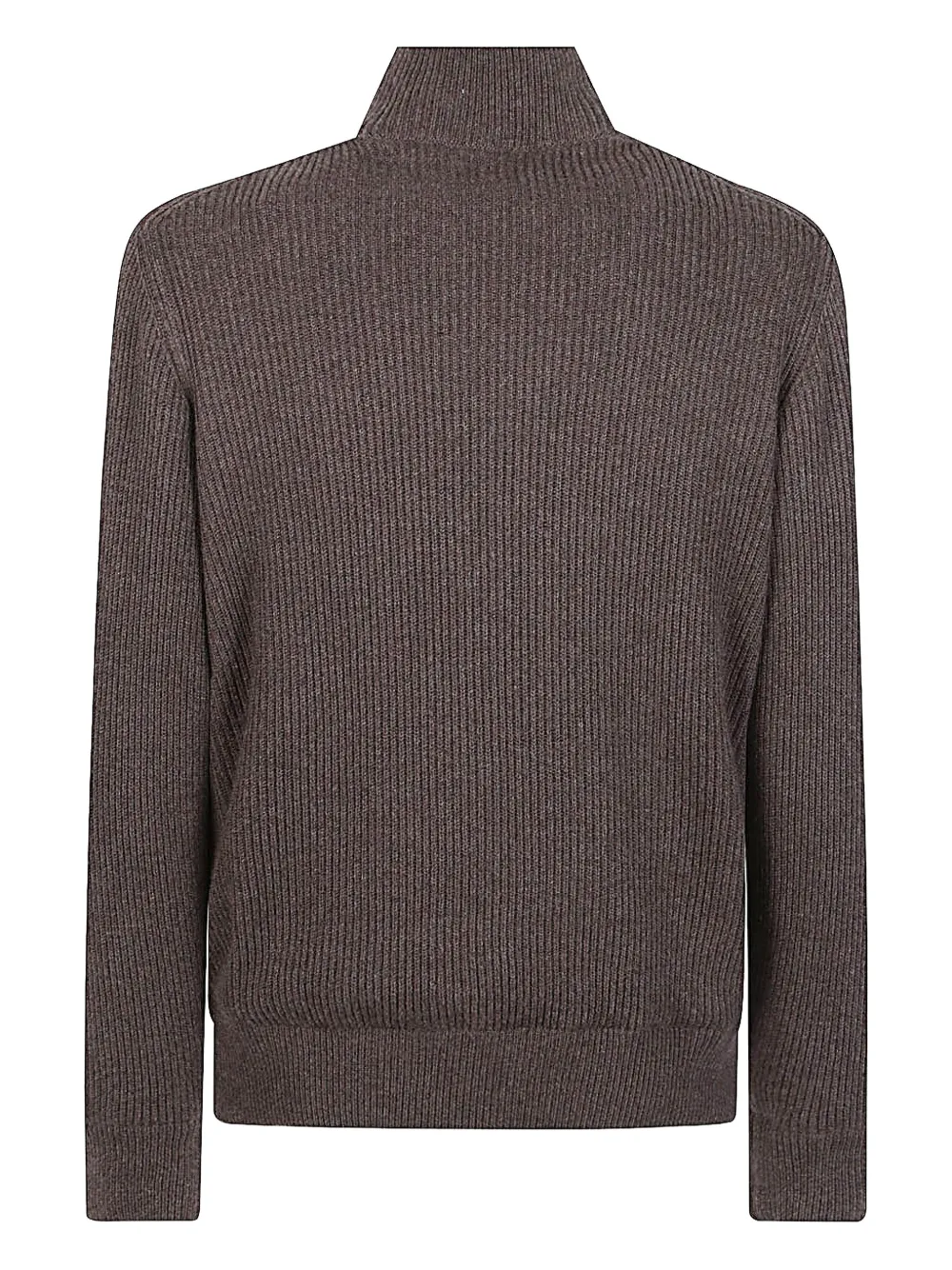 Brunello Cucinelli Bomber Jacket In Leather And Cashmere In Brown
