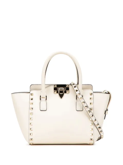 Valentino Garavani Pre-Owned 2000-2017 Mini Leather Rockstud Double Handle Tote satchel