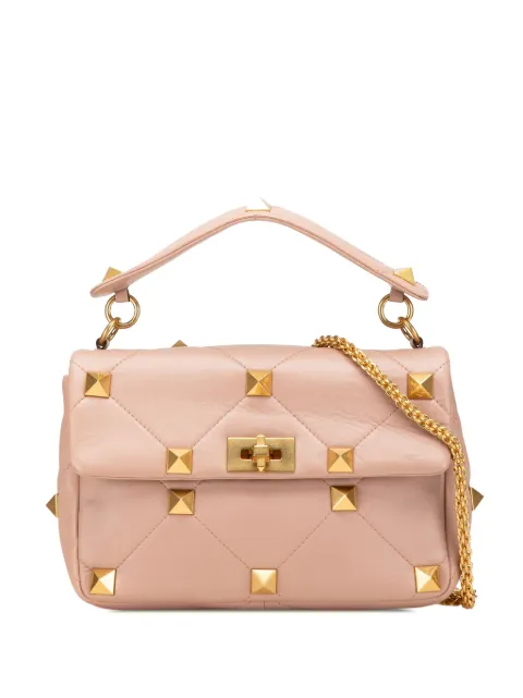 Valentino Garavani Pre-Owned 2018-2025 Large Nappa Roman Stud satchel
