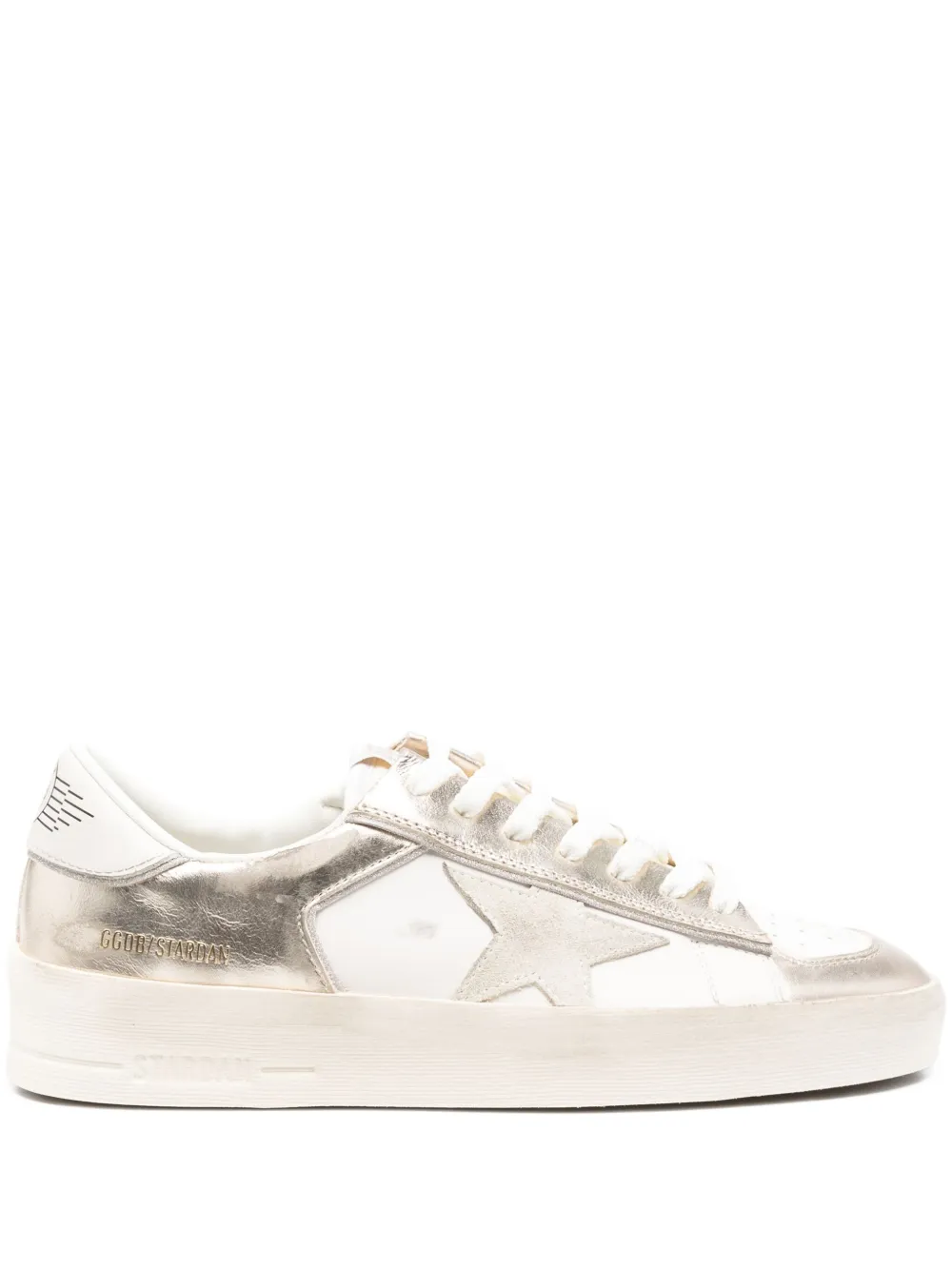 Golden Goose Stardan metallic star sneakers | White | Image 1