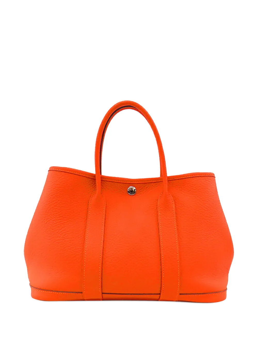 Pre-owned Chanel 2014 Negonda Garden Party 30 Tote Bag In Orange