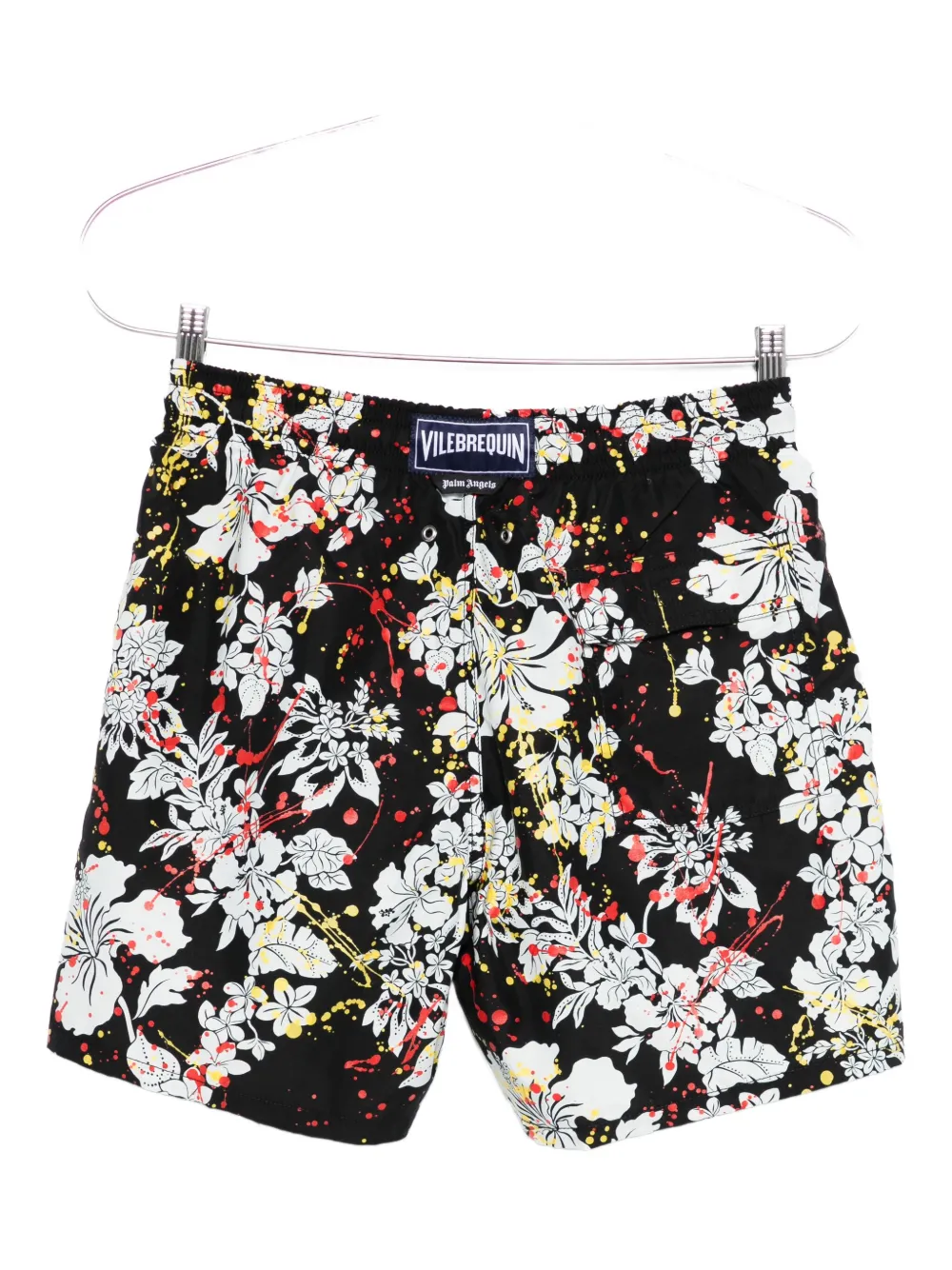 Palm Angels Zwembroek met bloemenprint Zwart