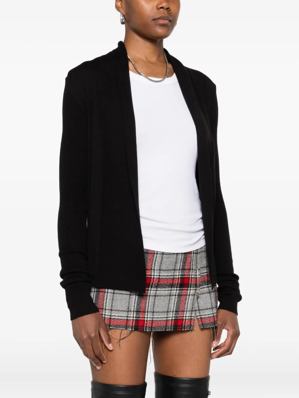 Rick Owens Vest met open voorkant Zwart