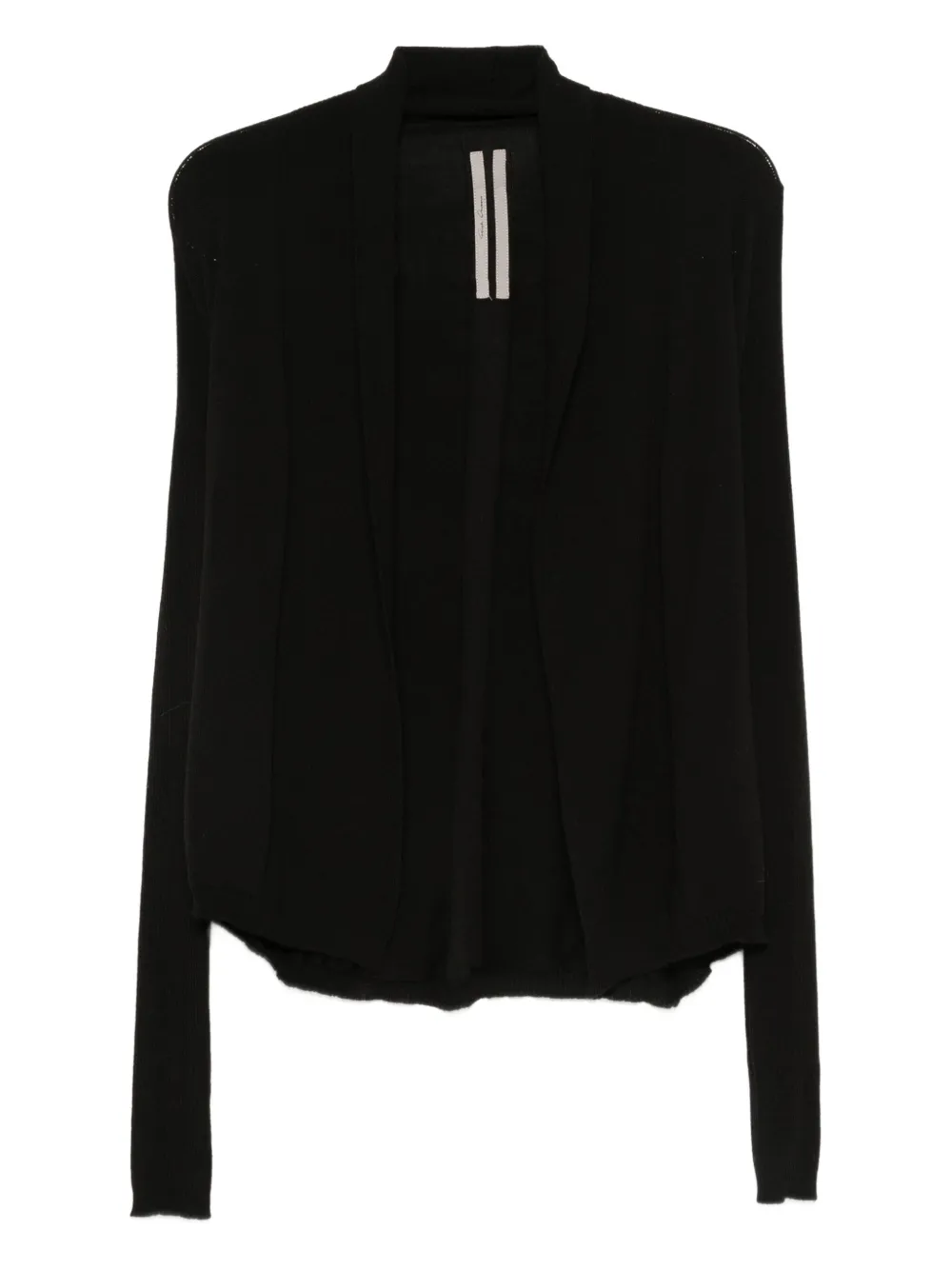 Rick Owens Vest met open voorkant Zwart