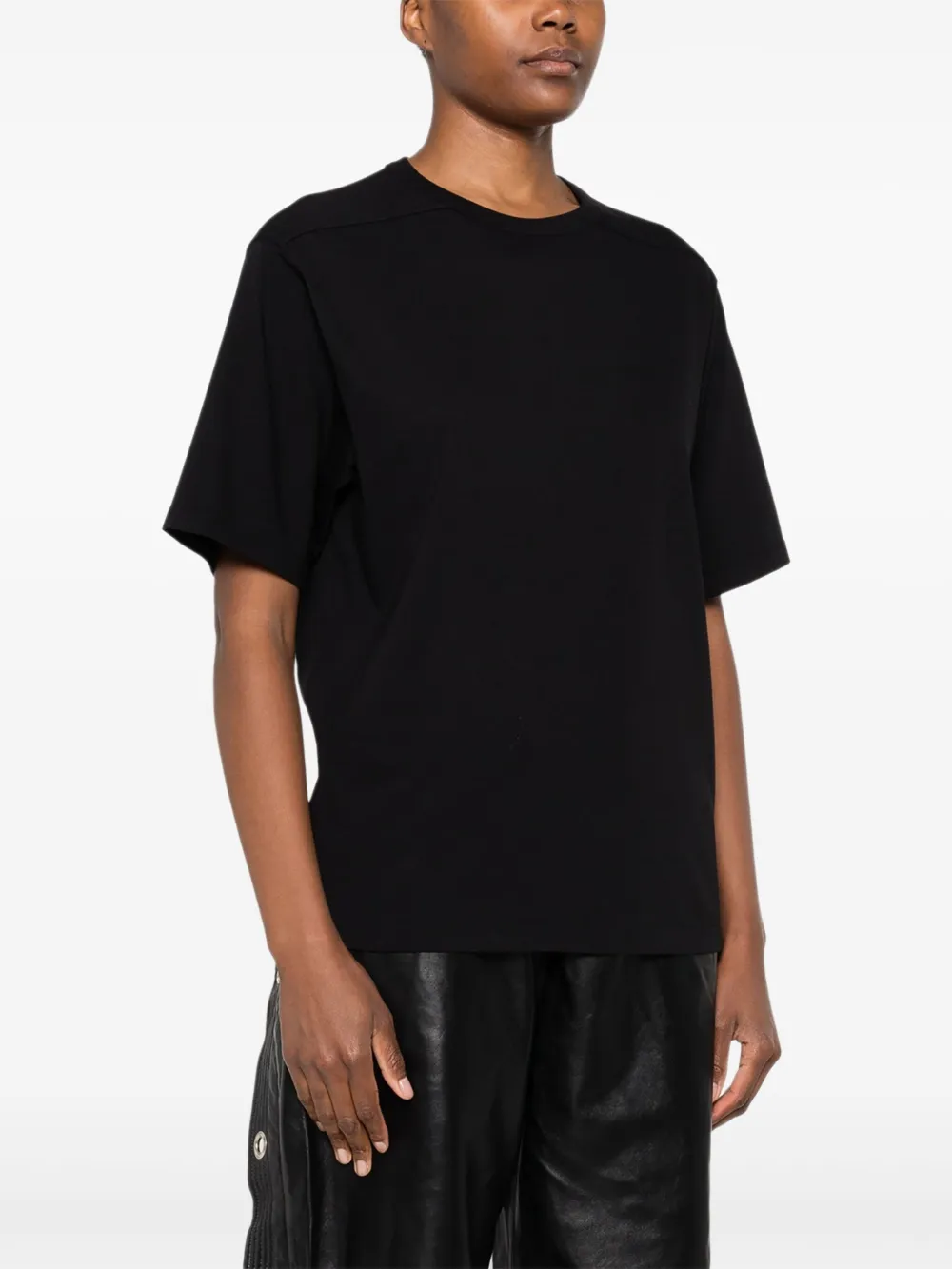 Rick Owens Katoenen T-shirt Zwart