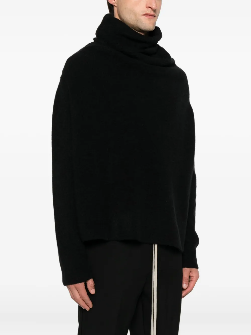 Rick Owens Shroud trui met capuchon Zwart