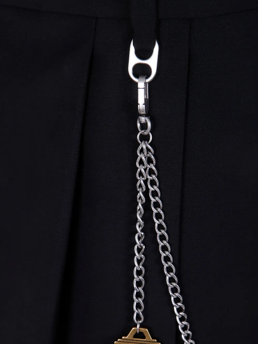 Alexander Wang Mini-plooirok met kettingdetail Zwart