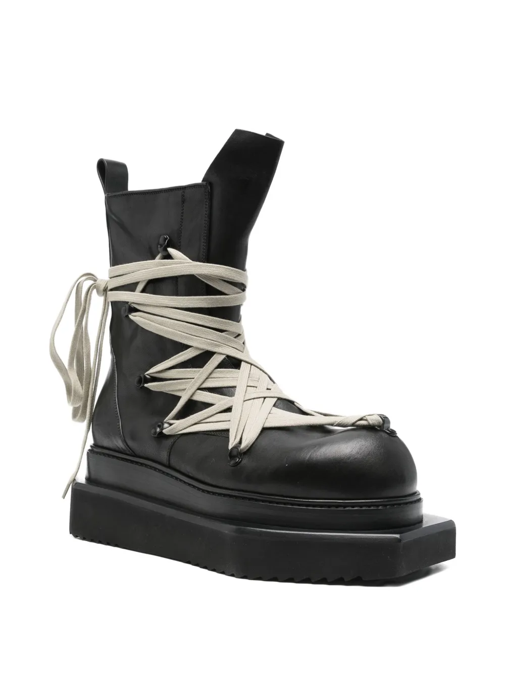 Rick Owens Laarzen met platform zool Zwart