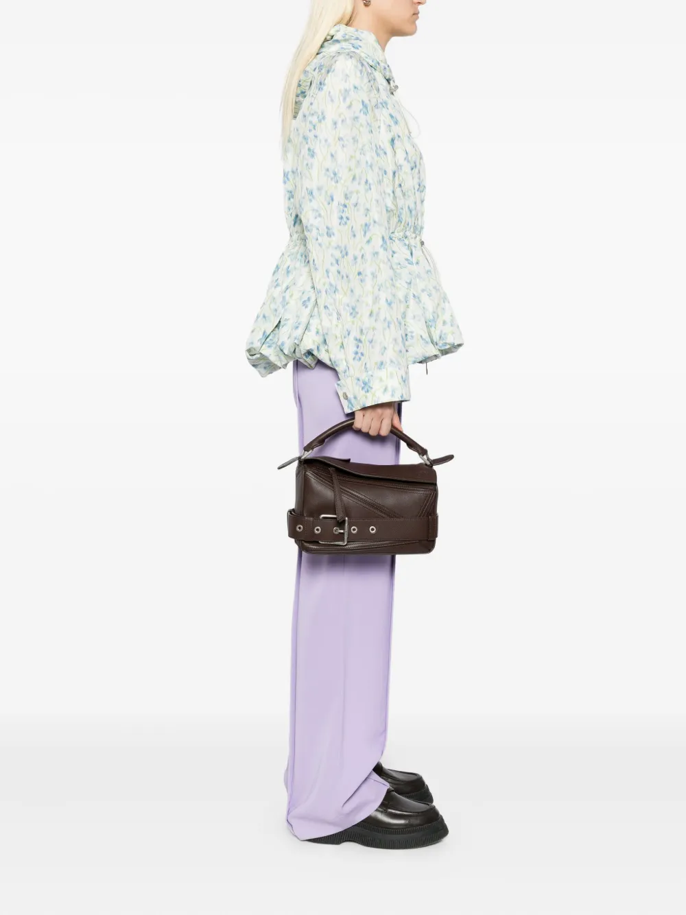 LOEWE Puzzle kleine tas - Bruin