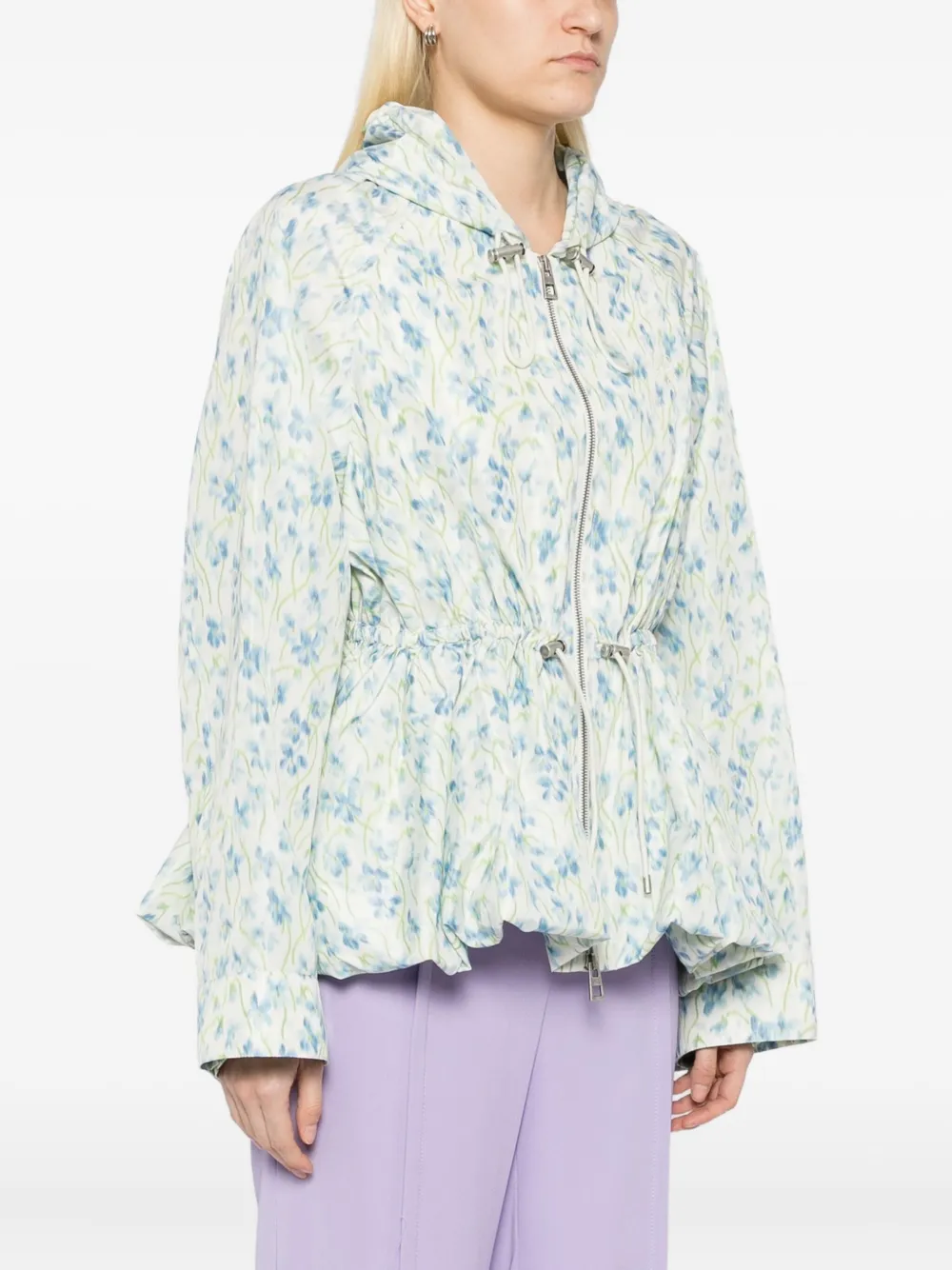 LOEWE Hoodie met bloemenprint Groen