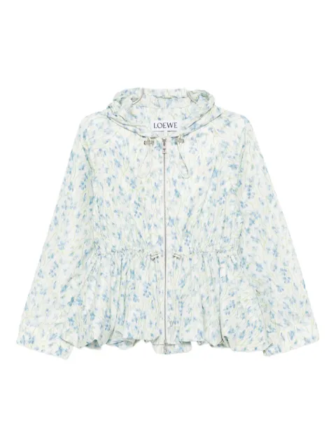 LOEWE floral-print hoodie