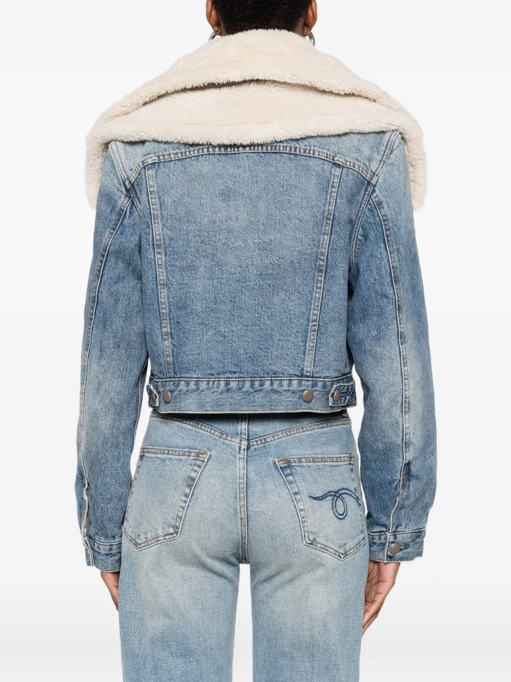 R13 Denim jack Blauw