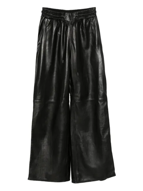 R13 leather side-zip trousers
