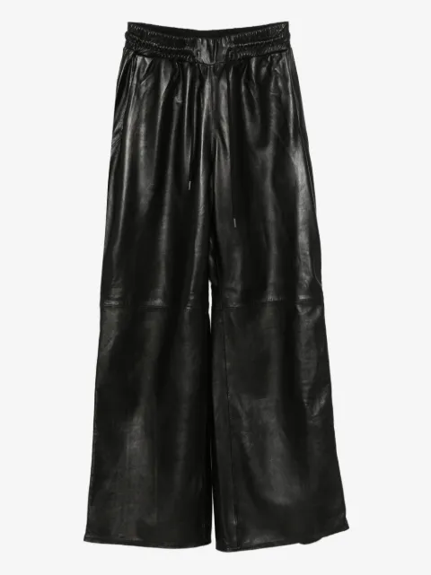 R13 leather side-zip trousers