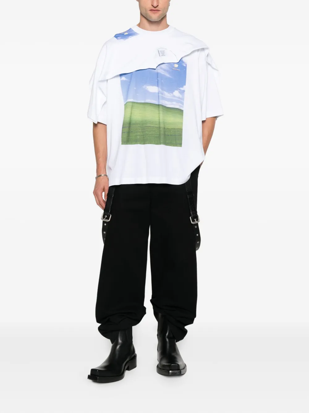 VETEMENTS T-shirt met print Wit