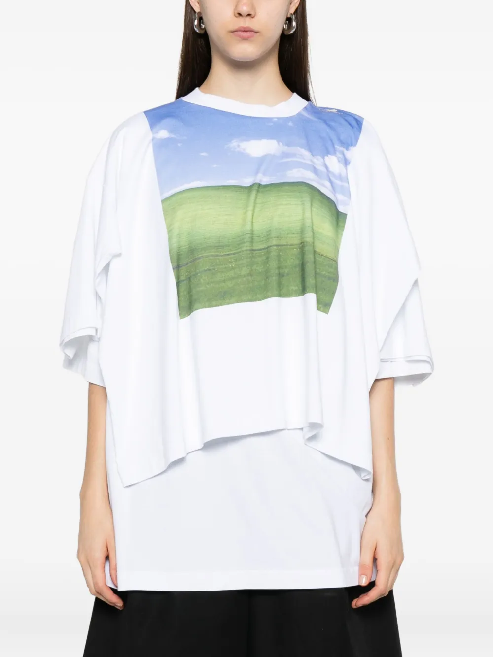 VETEMENTS T-shirt met print Wit