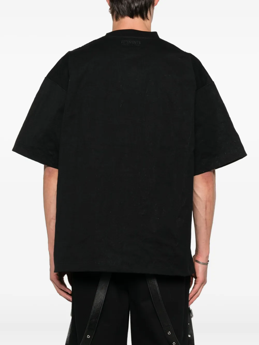 VETEMENTS T-shirt met fotoprint Zwart