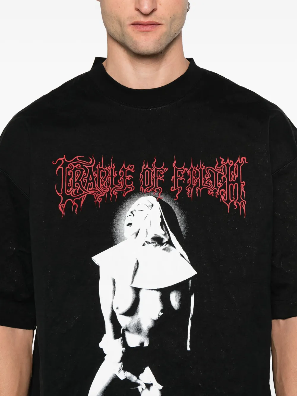 VETEMENTS T-shirt met fotoprint Zwart