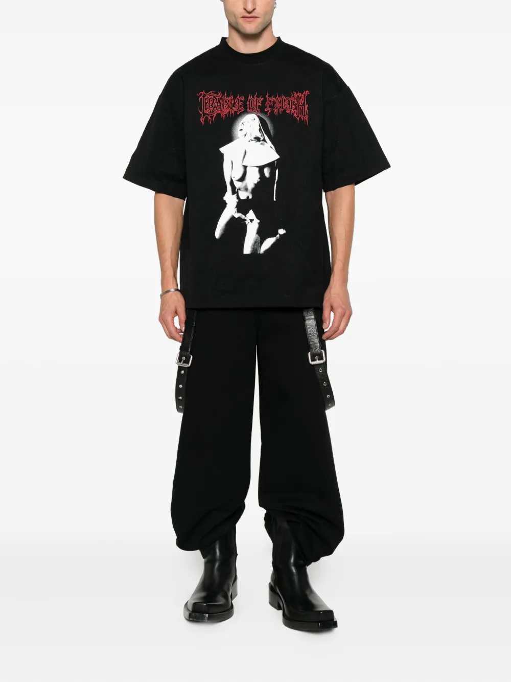 VETEMENTS T-shirt met fotoprint Zwart