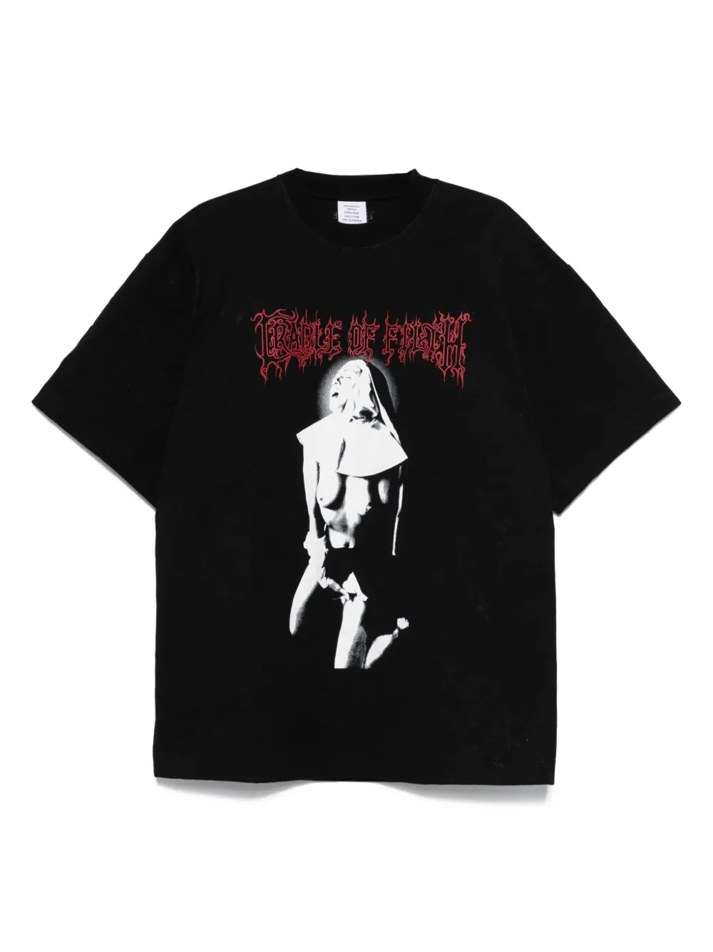 VETE TS T-shirt met fotoprint Zwart